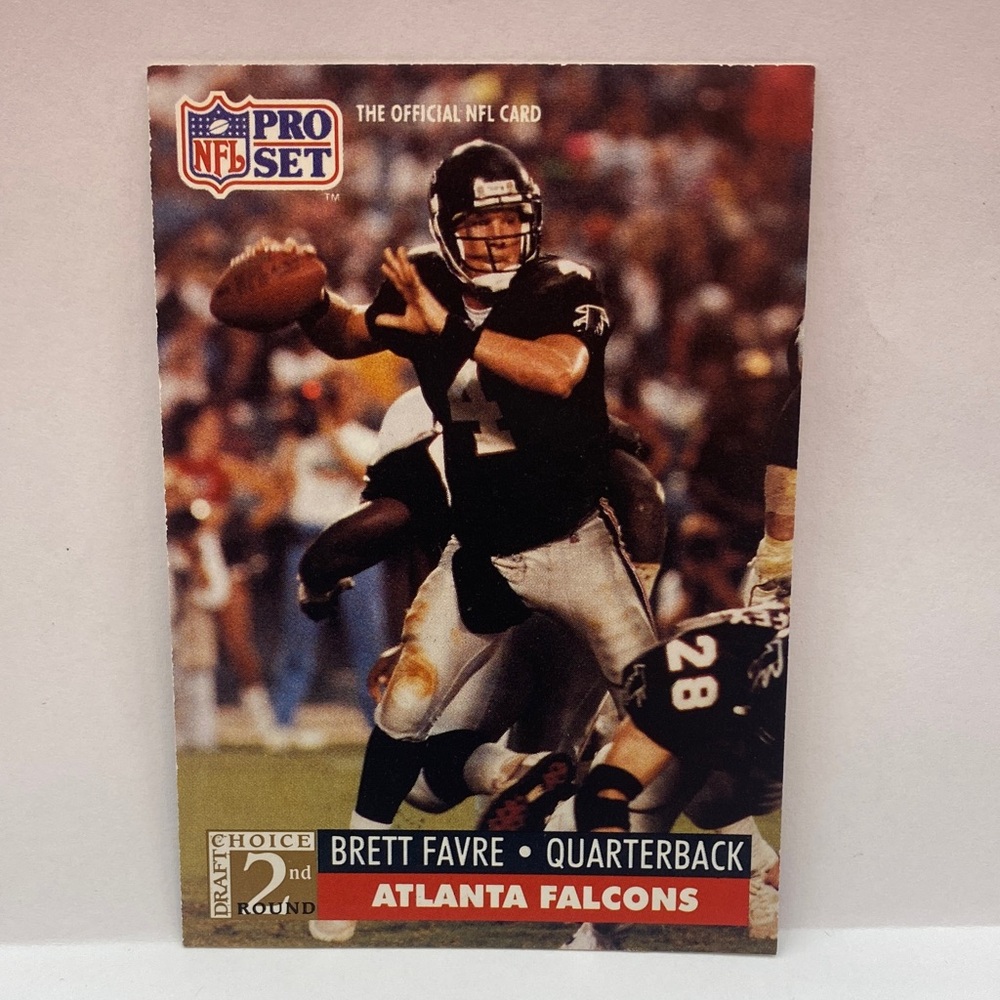 1991 Pro Set Brett Favre Falcons Rookie #762 (077)